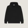 Sudadera con capucha de felpa con costuras de alta costura y estampado de claqueta