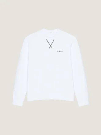 Sudadera de felpa con costuras de alta costura y el logotipo de Givenchy Paris