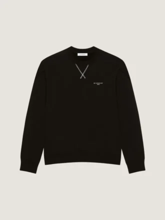 Sudadera de felpa con costuras de alta costura y el logotipo de Givenchy Paris