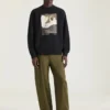 Sudadera de felpa con estampado surrealista Sudadera de felpa con estampado surrealista