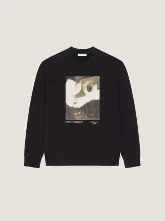 Sudadera de felpa con estampado surrealista