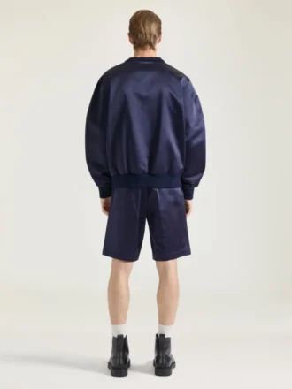 Sudadera de satén con bordado «Givenchy Paris»