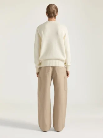 Suéter de punto de algodón con bordado «Givenchy Paris»