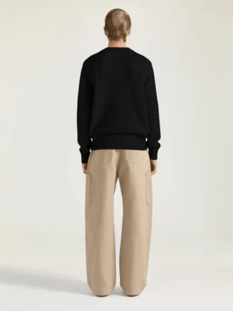 Suéter de punto de algodón con bordado «Givenchy Paris»