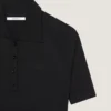 Vestido polo midi de punto con efecto segunda piel