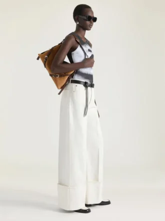 Voyou Bag mediano de ante y piel