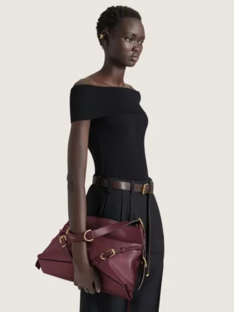 Voyou Bag mediano de piel brillante