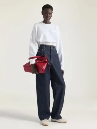 Voyou Bag mediano de piel brillante