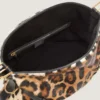 Voyou Bag mediano de piel con efecto potro y estampado de leopardo